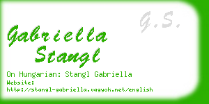 gabriella stangl business card